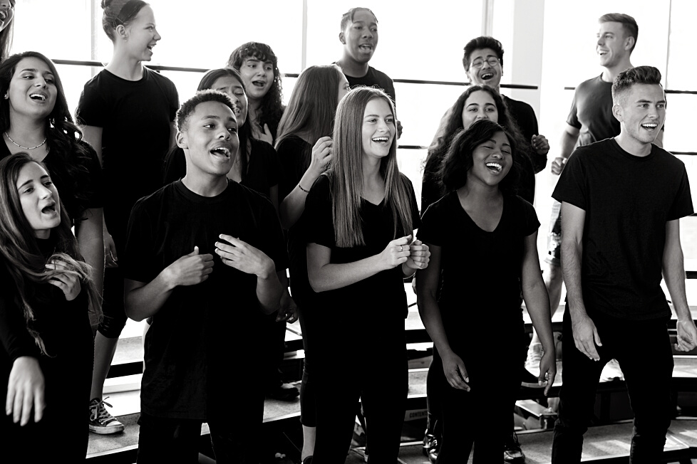 Students Singing in Choir
